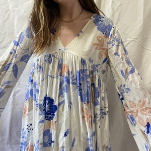 Free People Floral Tunic / Coverup Dress